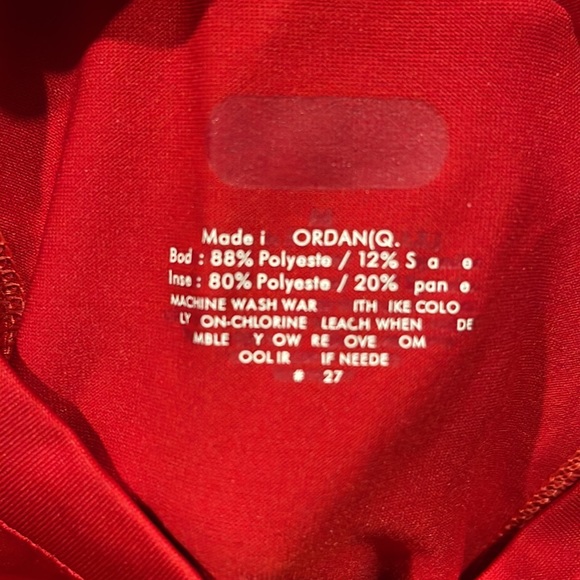 Red FILA workout shirt size M - Picture 5 of 6